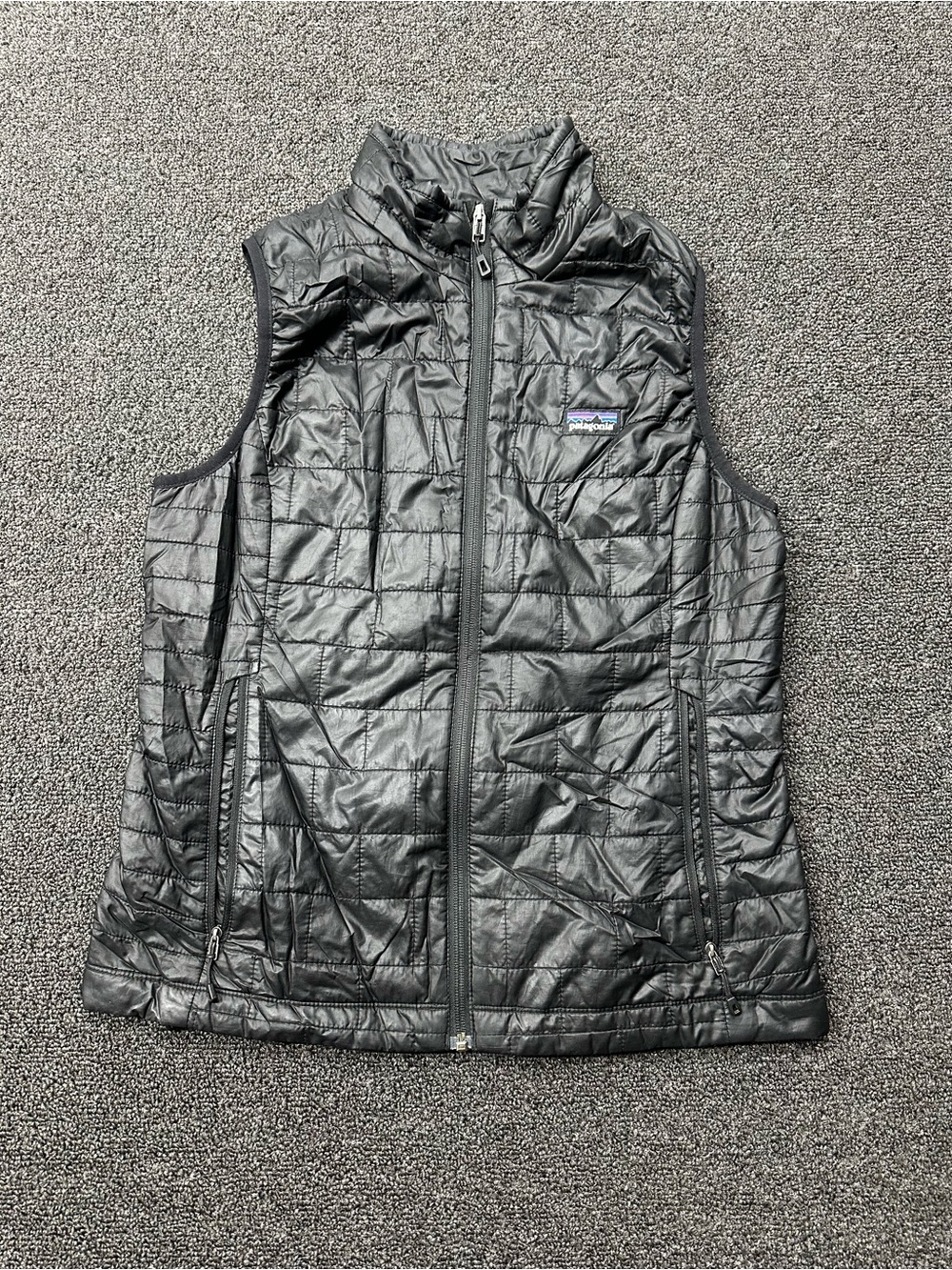 Patagonia Nano Puff Vest Jacket Full Zip Primaloft Women's Med 84246 Black